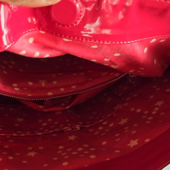 Marc Jacobs Tote Handbag Womens Enamel Pink Silver Hardware Logo Large - Picture 15 of 16